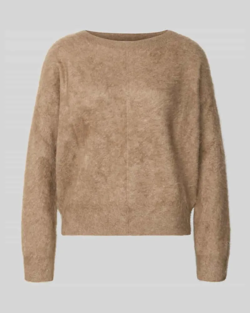 hemisphere Regular Fit Pullover aus reinem Kaschmir in Strick-Optik Beige