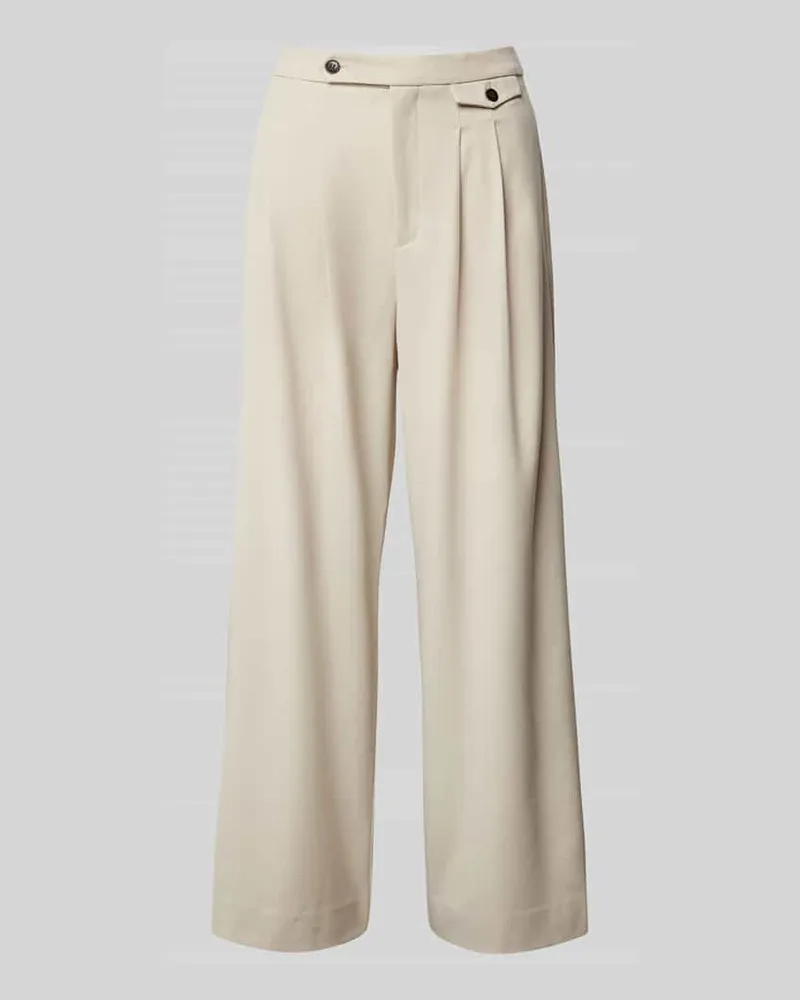 Gestuz High Waist Hose mit Bundfalten Modell 'edina Beige