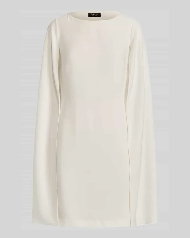 Ralph Lauren A-Linien Cocktailkleid mit Cape Beige
