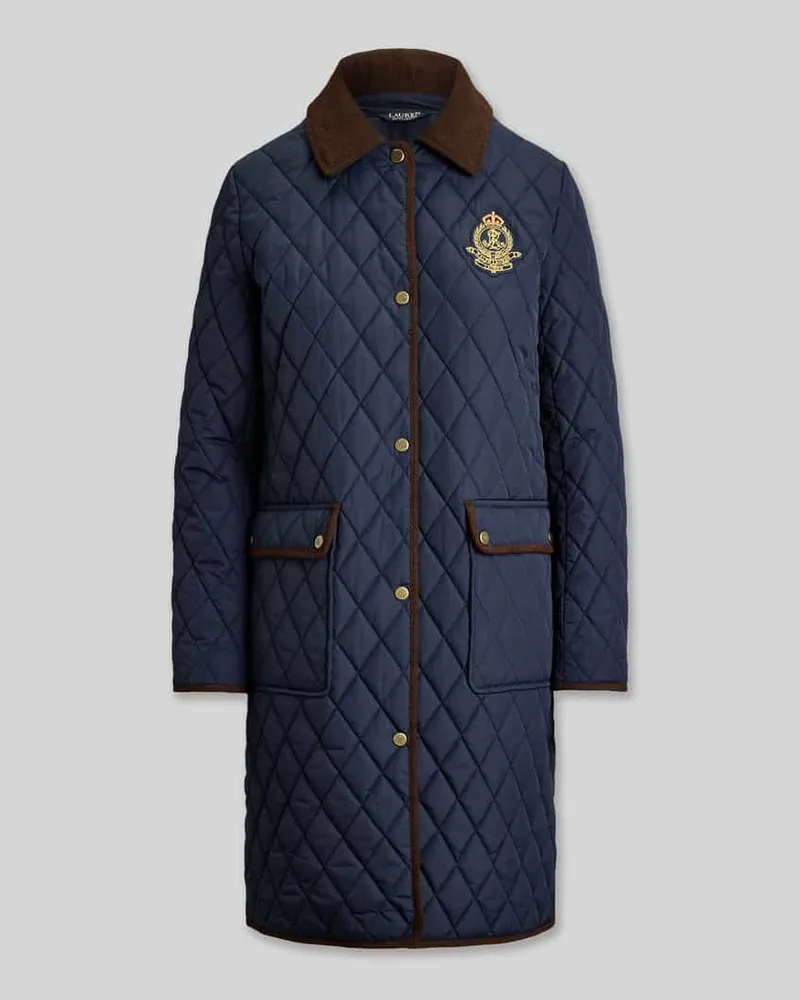 Ralph Lauren Regular Fit Steppmantel mit Logo-Stitching Marine