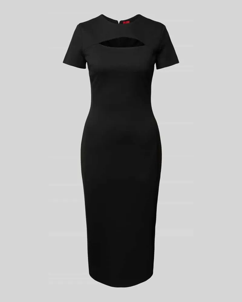 HUGO BOSS Etuikleid mit Cut Out Modell 'Kalmine Black