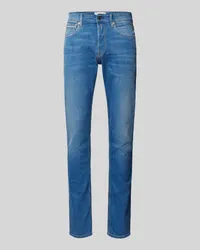 Replay Straight Fit Jeans im Used-Look Modell 'GROVER Jeansblau