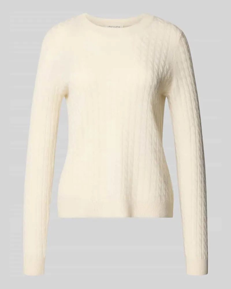 Christian Berg Strickpullover aus reinem Kaschmir Offwhite