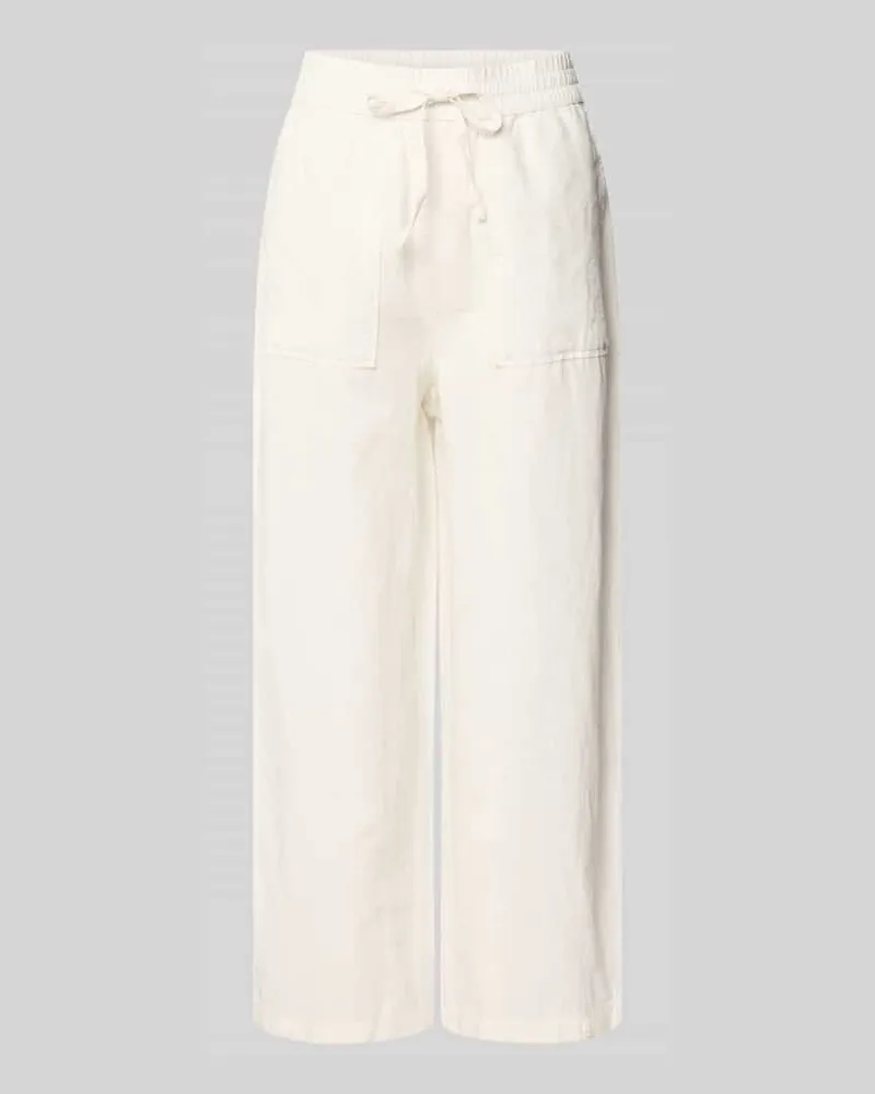 Marc O'Polo Regular Fit Leinenhose aus Leinen-Baumwolle-Mix Offwhite