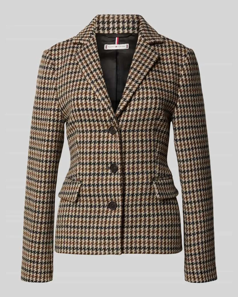 Tommy Hilfiger Shaped Fit Blazer aus reiner Wolle Bordeaux