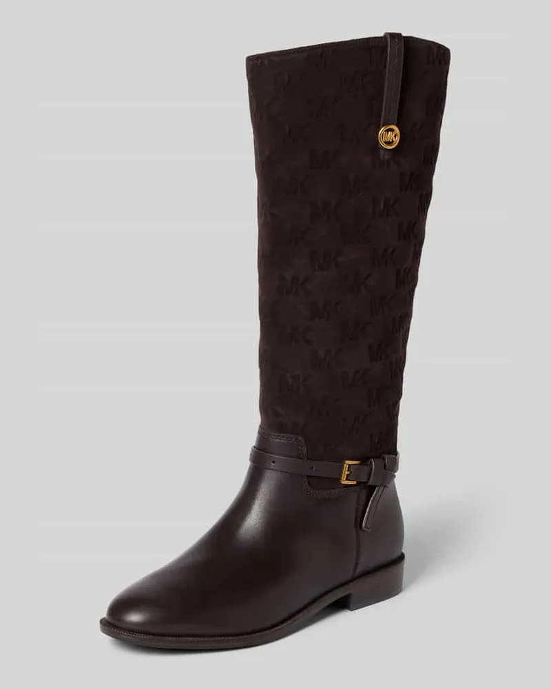 Michael Kors Stiefel aus echtem Leder Dunkelbraun