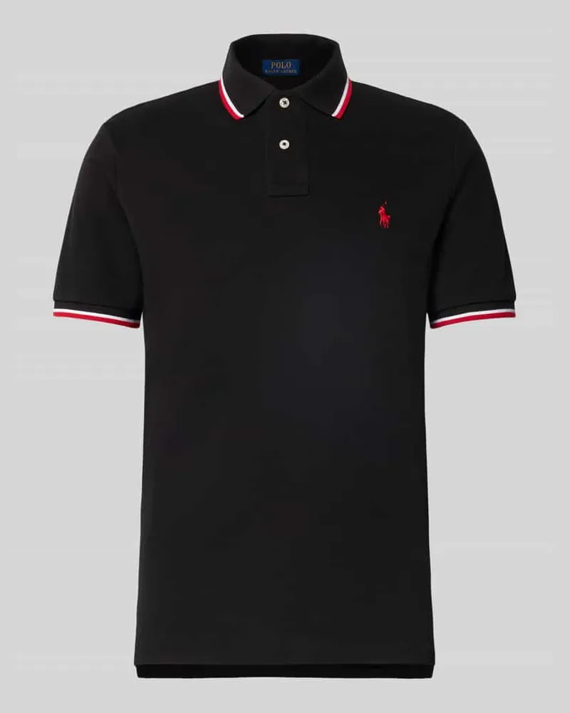 Ralph Lauren Poloshirt mit Label-Stitching Black