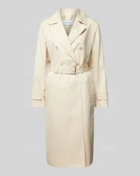 Calvin Klein Trenchcoat mit Taillengürtel Ecru