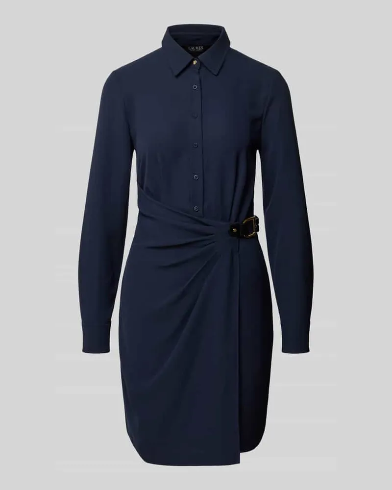 Ralph Lauren Minikleid mit kurzer Knopfleiste Marine