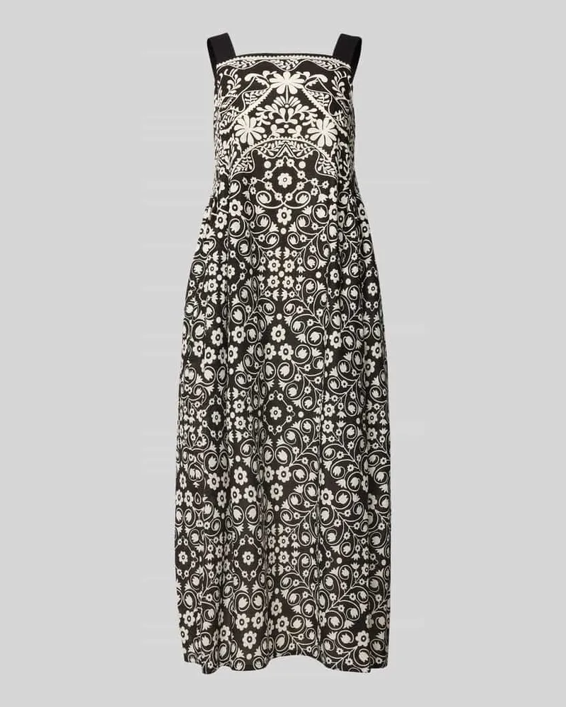 Max Mara Fließendes Freizeitkleid aus reiner Baumwolle Modell 'MOLI Black