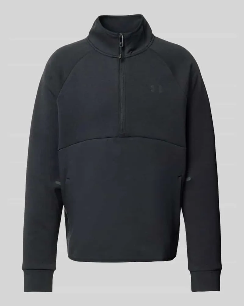 Under Armour Sweatshirt mit Stehkragen und Reißverschluss Black