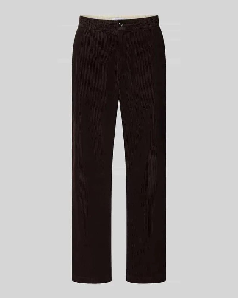 Tommy Hilfiger Straight Fit Cordhose aus reiner Baumwolle Modell 'DOVER Mittelbraun
