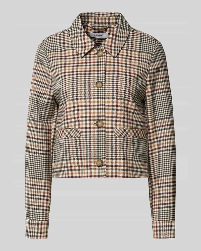 COMMA Blazer mit Knopfleiste Beige