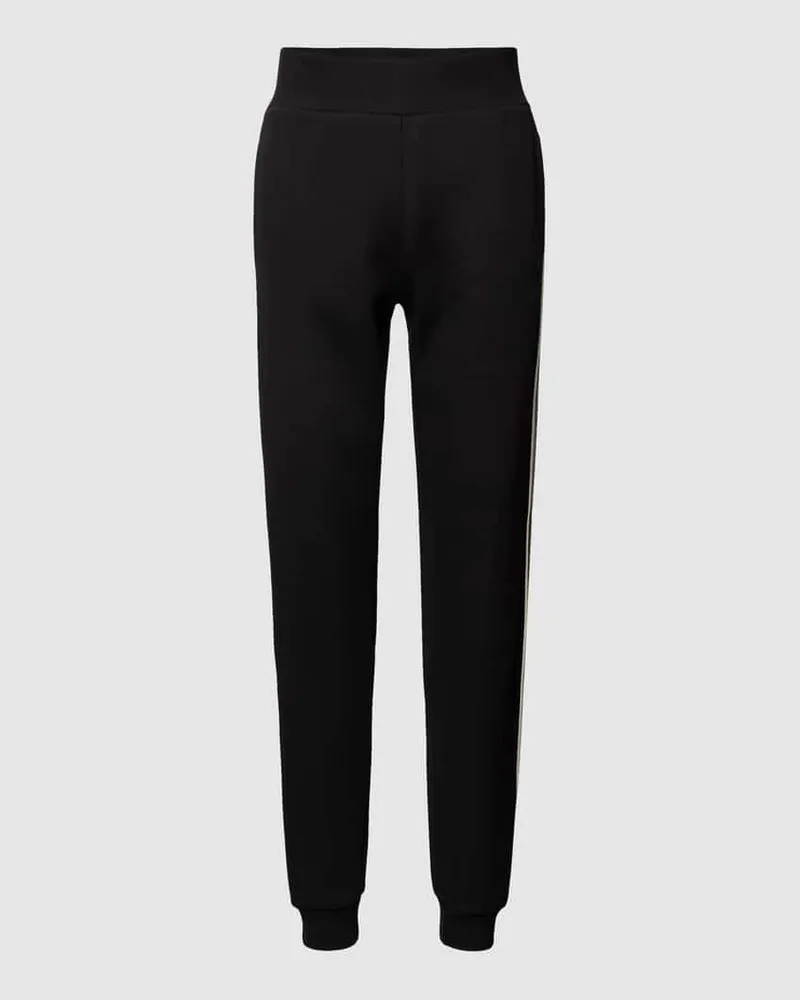 Guess Regular Fit Sweatpants mit Galonstreifen Modell 'BRITNEY Black