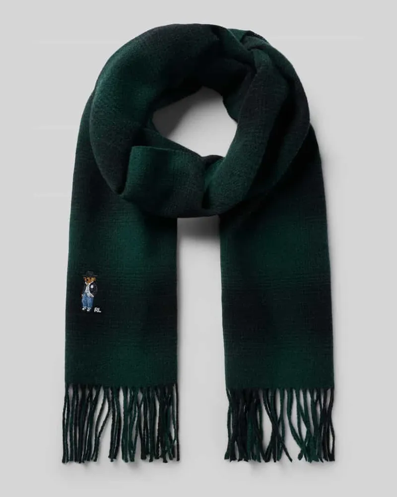 Ralph Lauren Schal mit Logo-Stitching Gruen
