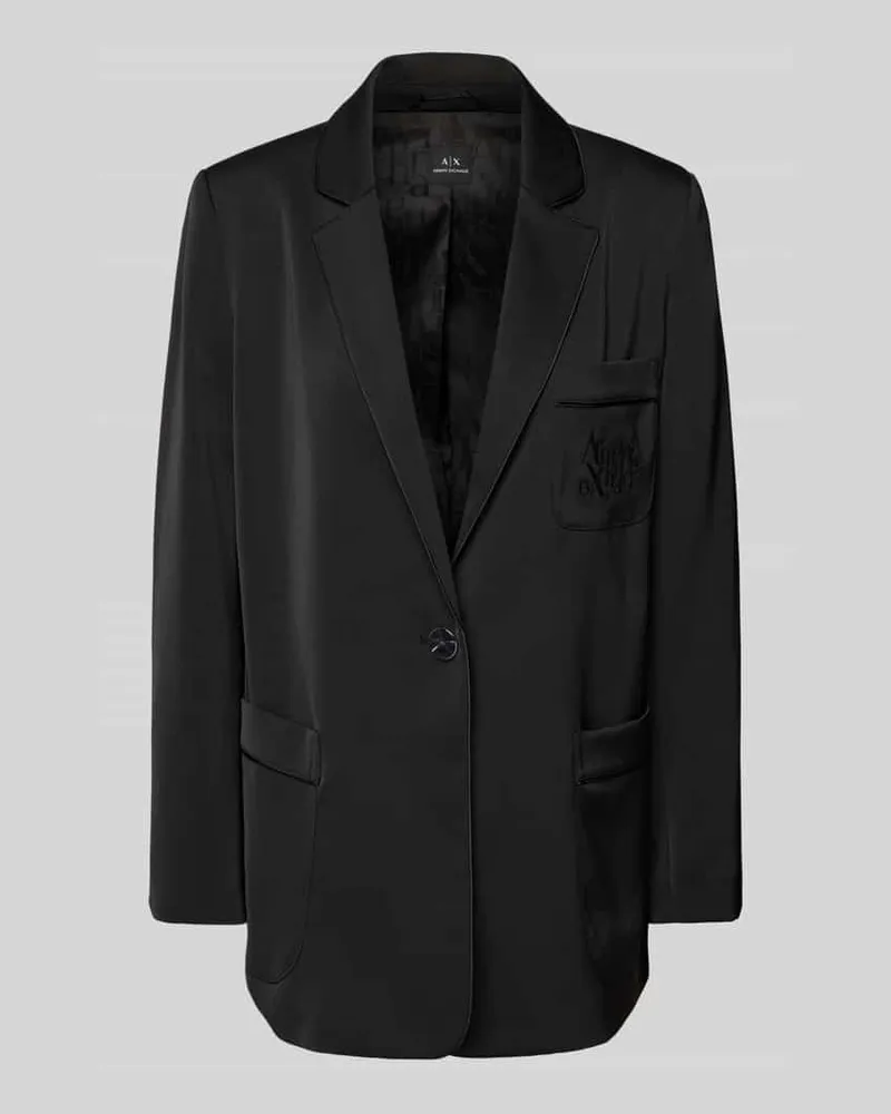 Armani Exchange Blazer mit Reverskragen Black