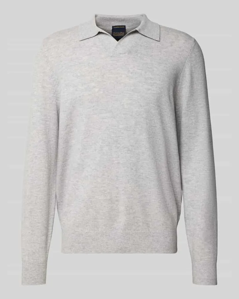 Christian Berg Strickpullover aus reinem Kaschmir Hellgrau