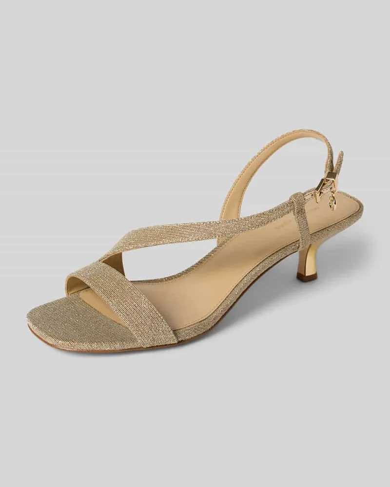 Michael Kors Sandalette mit Label-Applikation Modell 'JAIDA KITTEN Gold