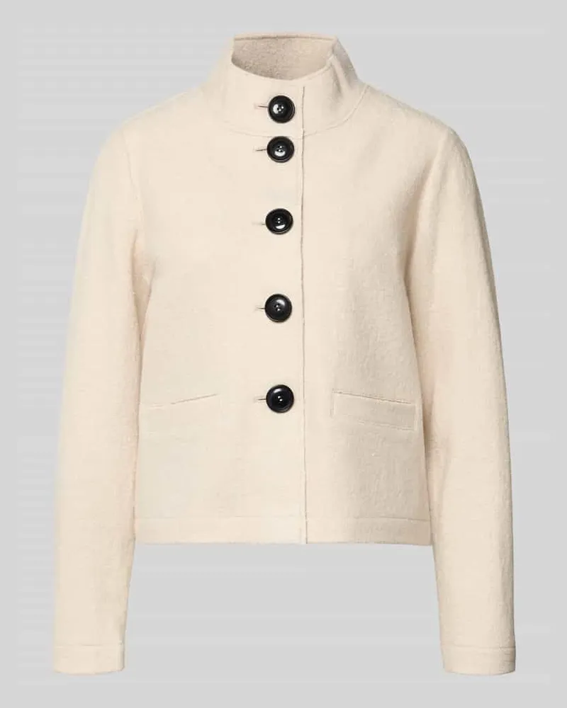 Betty Barclay Regular Fit Blazer aus Viskose-Woll-Mix Sand
