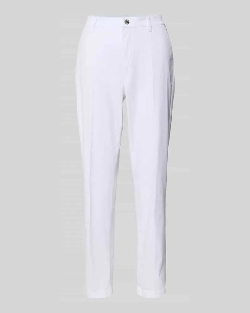 MAC Jeans Chino mit Eingrifftaschen Weiss