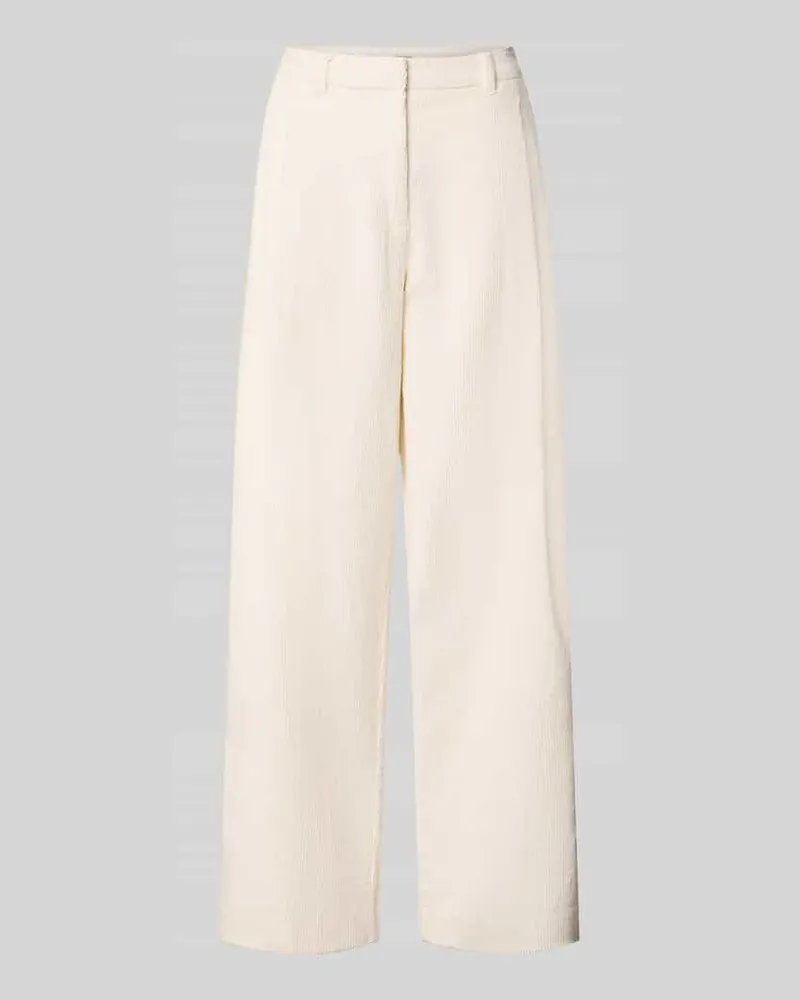 Selected Relaxed Fit Cordhose aus Baumwoll-Mix Modell 'ROJA Offwhite