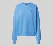 Oversized Sweatshirt mit Label-Stitching