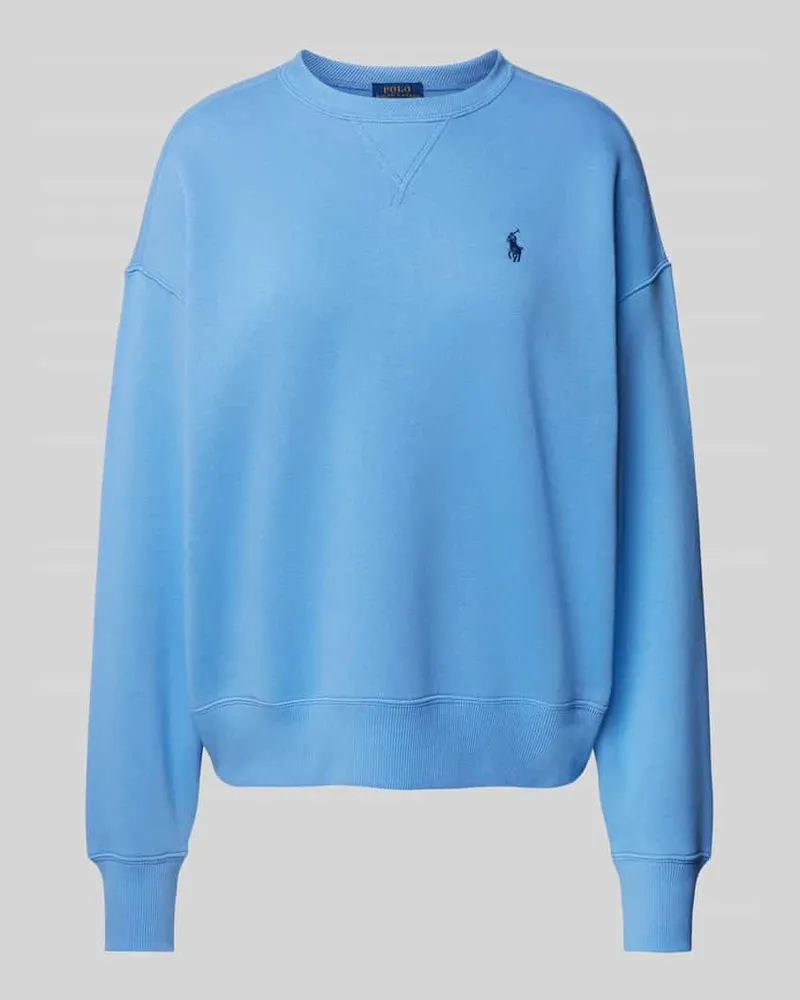 Ralph Lauren Oversized Sweatshirt mit Label-Stitching Blau