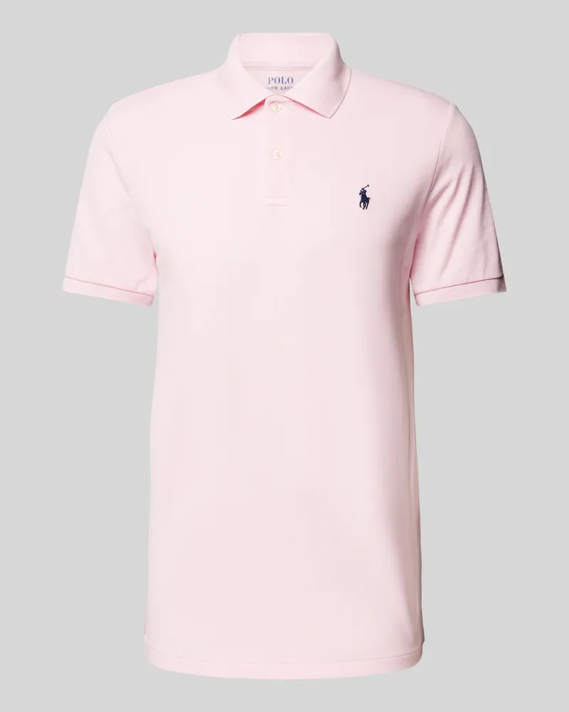 Ralph Lauren Tailored Fit Poloshirt mit Logo-Stitching Pink