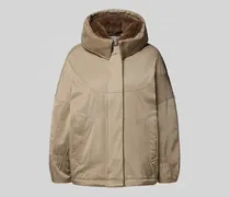 Jacke mit Kunstfell und Eingrifftaschen