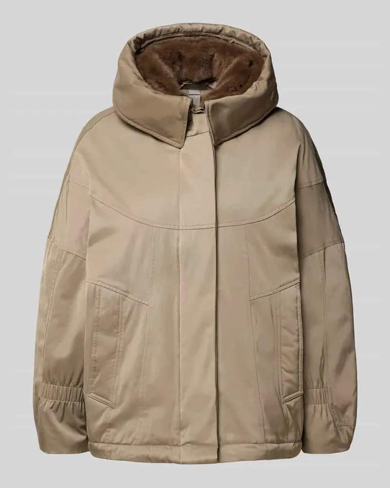 Blonde No. 8 Jacke mit Kunstfell und Eingrifftaschen Taupe
