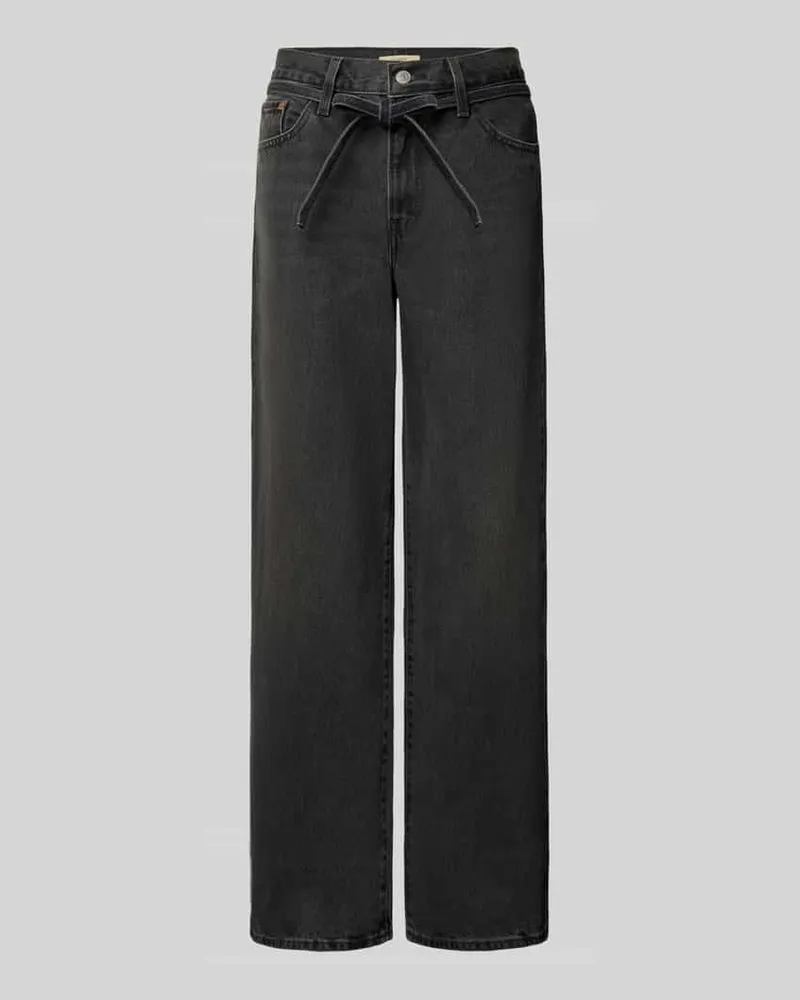 Levi's Straight Fit Jeans aus reiner Baumwolle Anthrazit