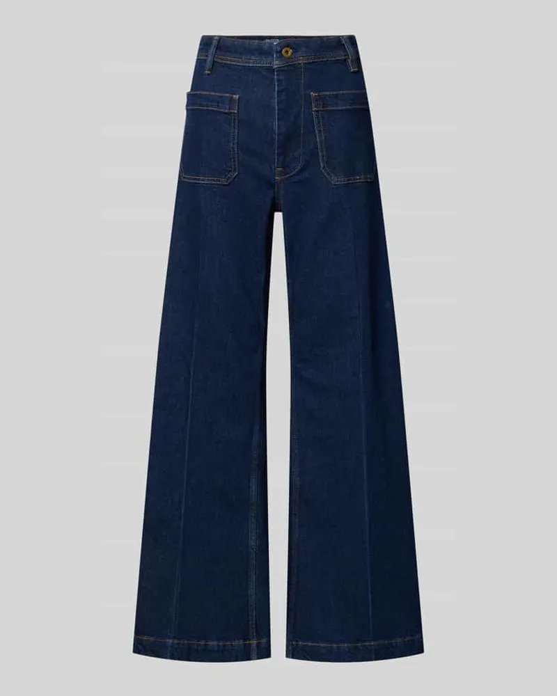 Ralph Lauren Flared Jeans mit Eingrifftaschen Dunkelblau