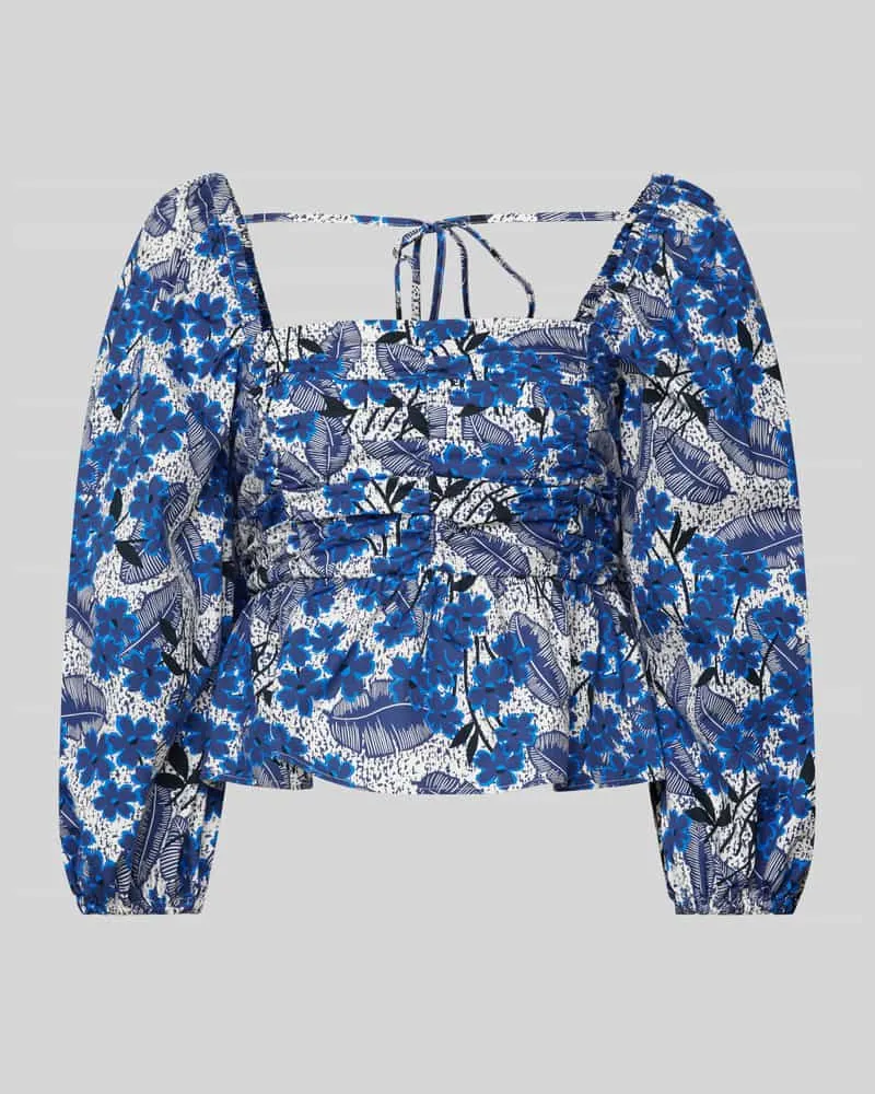 Max Mara Bluse mit 3/4-Arm Modell 'PALPITI Royal