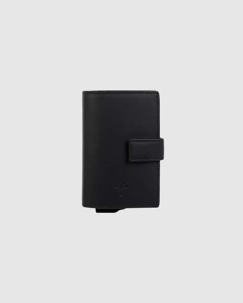 JOOP! Kartenetui aus Leder Modell 'Pero C-Three Black