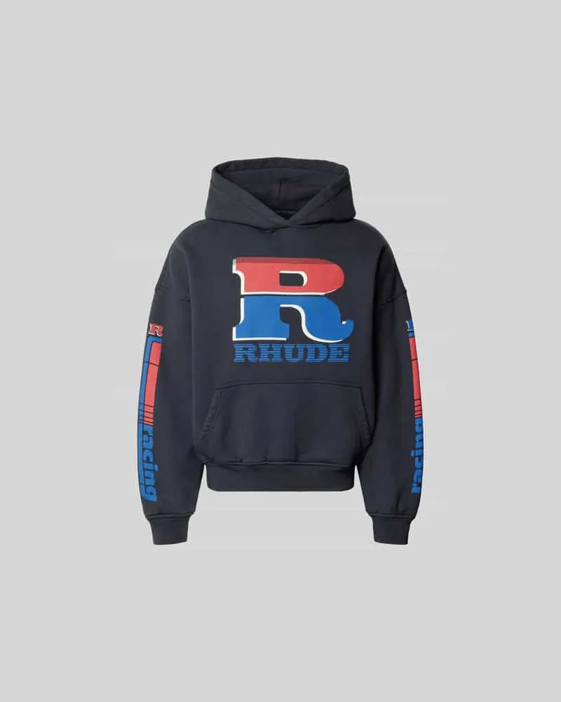 RHUDE Oversized Hoodie aus Baumwolle Anthrazit
