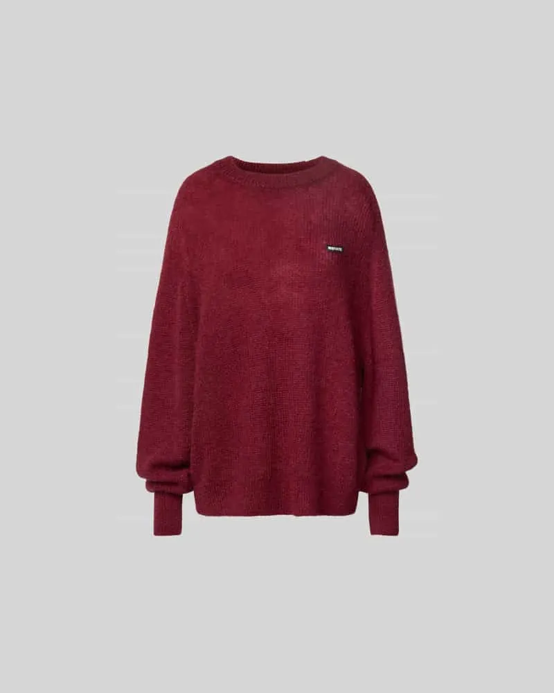 ROTATE Birger Christensen Oversized Wollpullover mit Mohair-Anteil Bordeaux