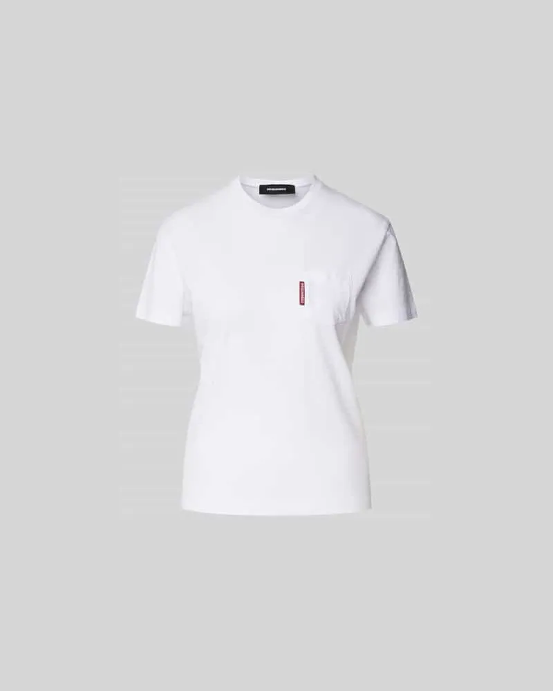 Dsquared2 T-Shirt mit Brusttasche Weiss