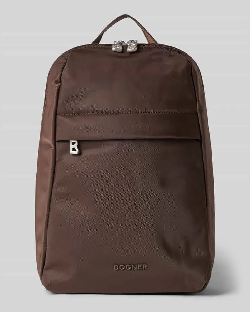 Bogner Rucksack mit Logo-Detail Modell 'Maxon Dunkelbraun