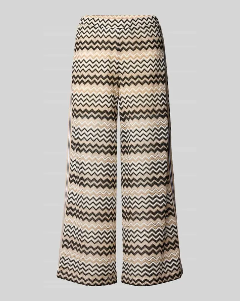 COMMA Culotte mit elastischem Bund Beige