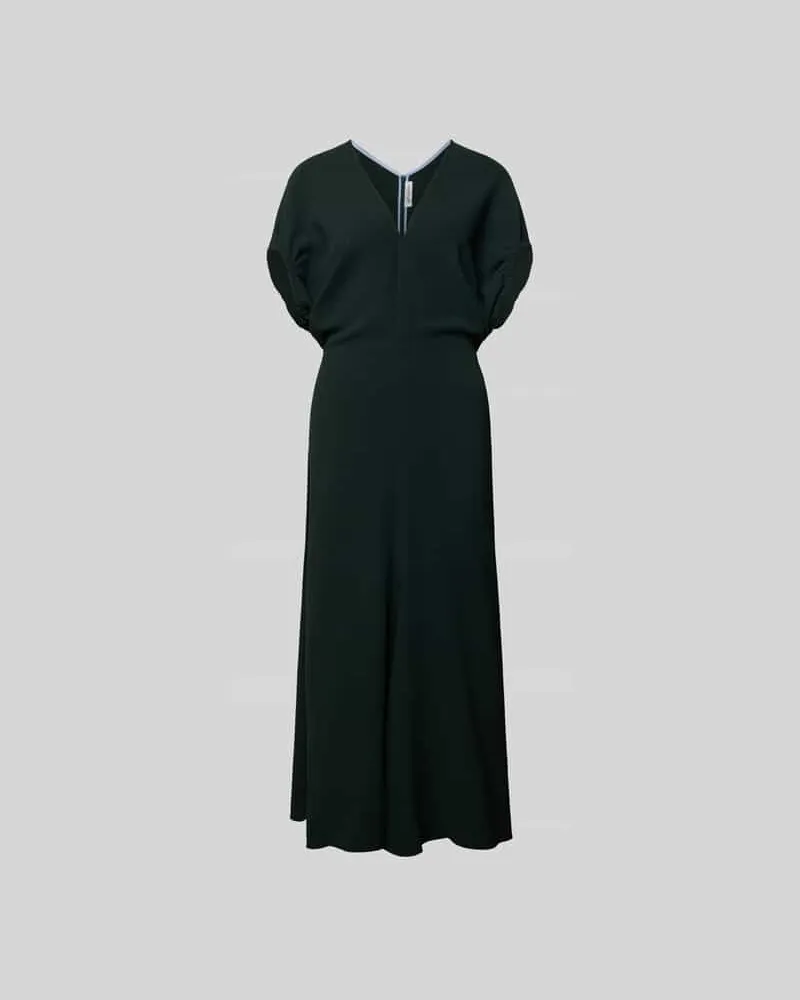 Victoria Beckham Maxikleid mit V-Ausschnitt Black