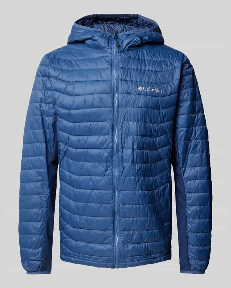 Columbia Sportswear Company Steppjacke mit Label-Print Modell 'Powder Pass Hybrid Marine