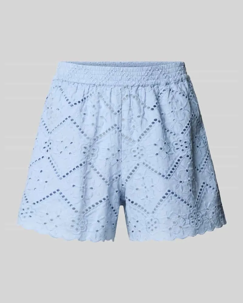 MC2 Saint Barth Shorts mit Lochstickerei Modell 'MEAVE Blau