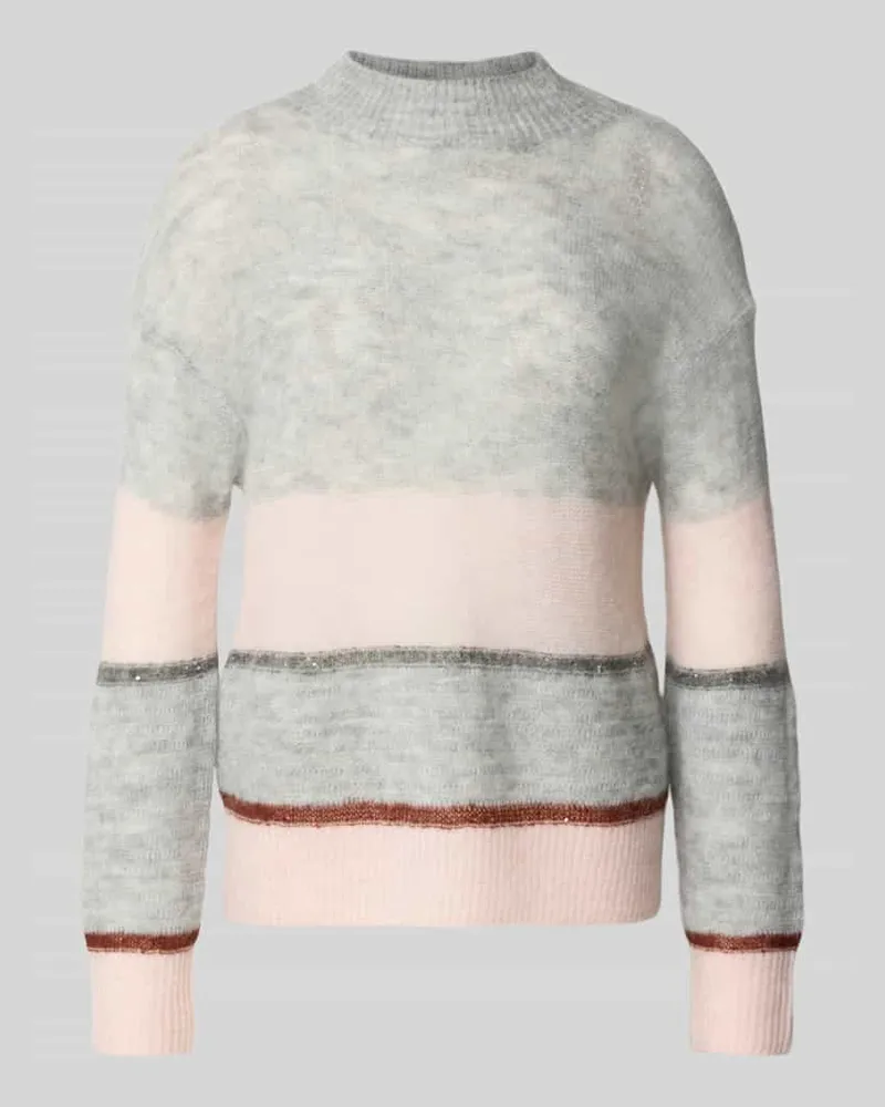 S.Oliver Relaxed Fit Strickpullover mit Woll-Anteil Rose