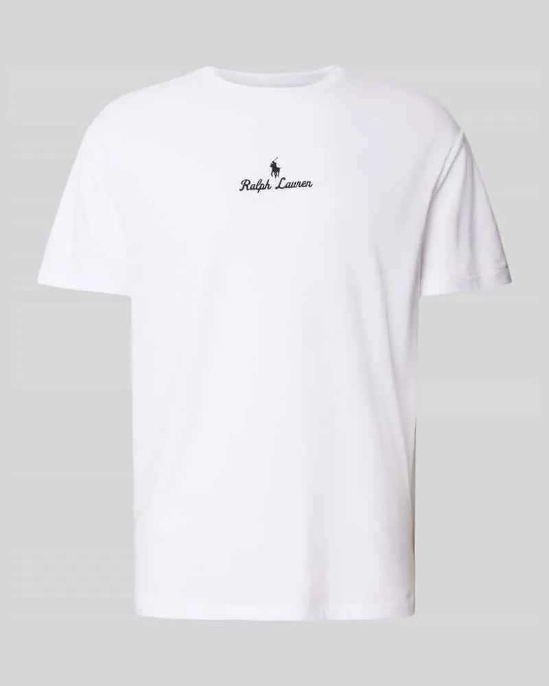 Ralph Lauren T-Shirt mit Label-Stitching Weiss