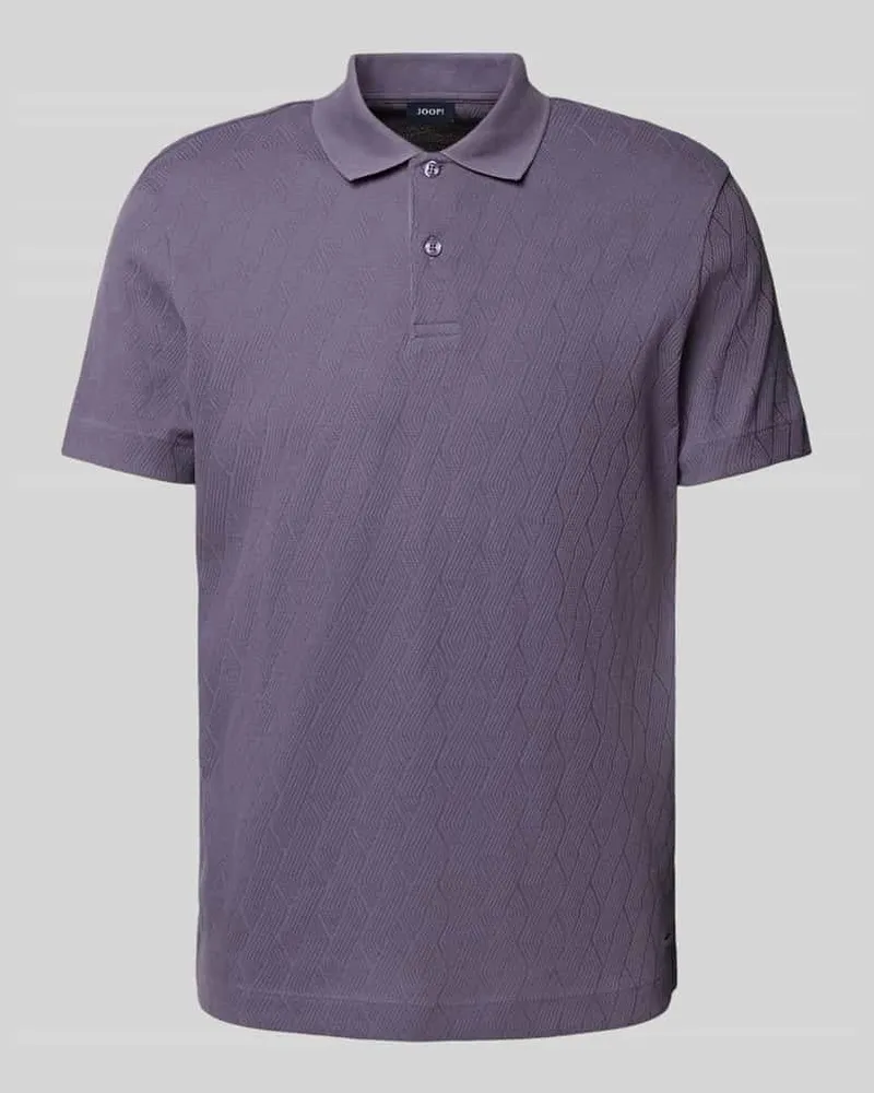 JOOP! Regular Fit Poloshirt aus reiner Baumwolle Modell 'Bianco Purple