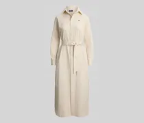 Tailliertes Hemdblusenkleid aus reiner Baumwolle