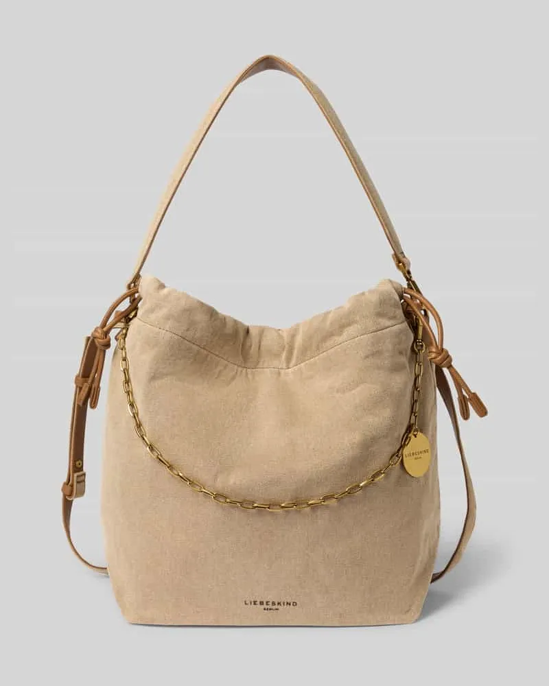 Liebeskind Handtasche mit Logo-Detail Modell 'Lya Beige