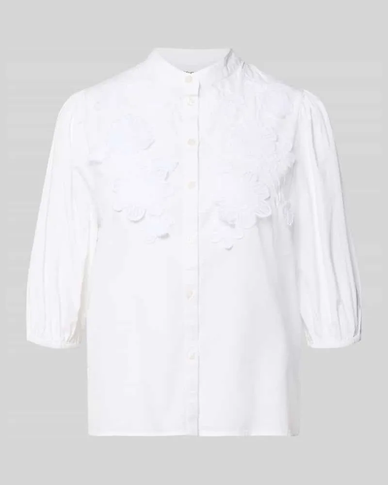 Essentiel Boxy Fit Hemdbluse aus reiner Baumwolle Modell 'JORJA Weiss