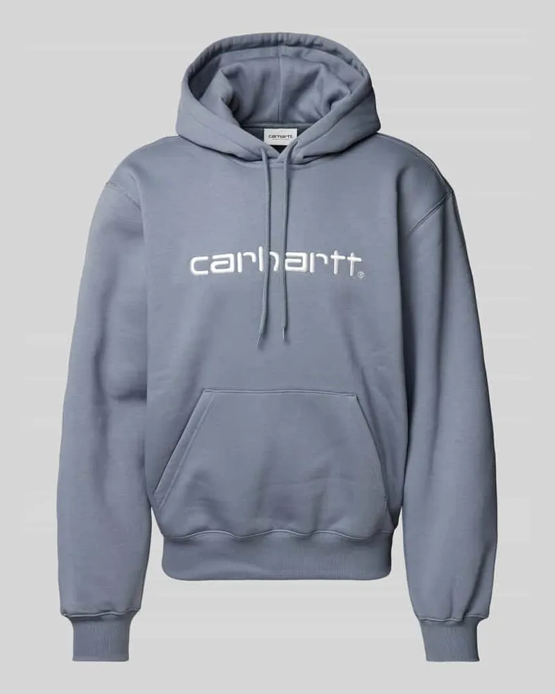 Carhartt WIP Hoodie mit Label-Stitching Rauchblau