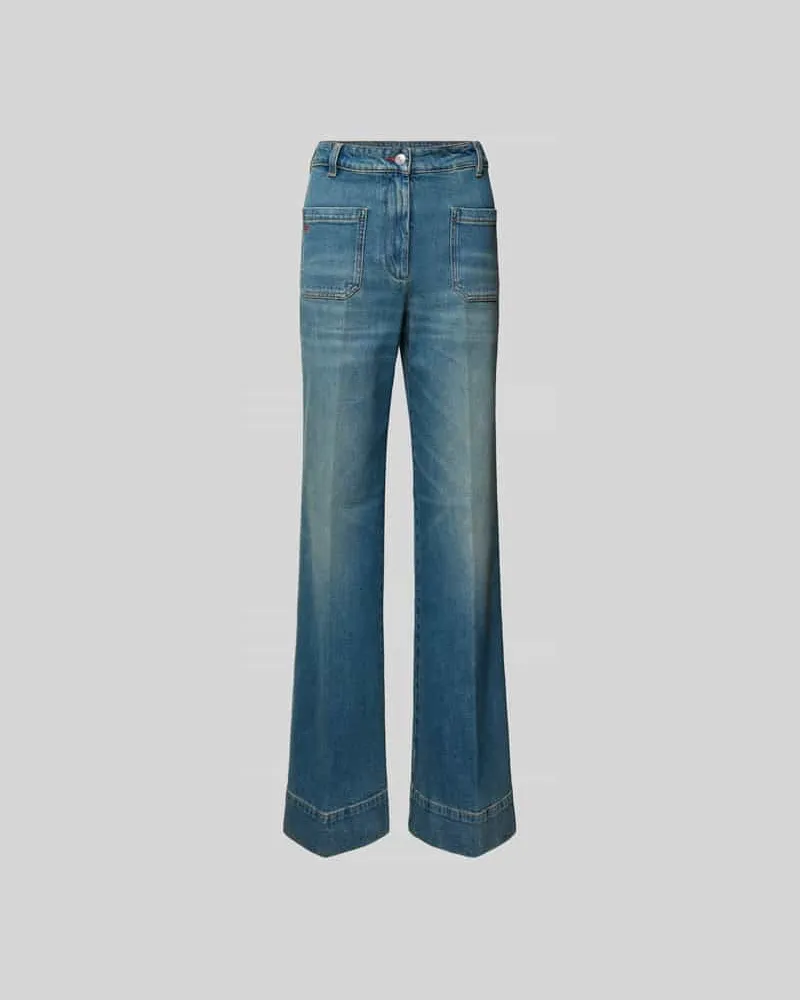 Victoria Beckham Jeans mit Eingrifftaschen Jeansblau